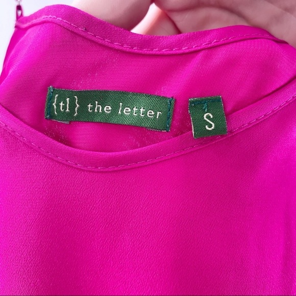 Tl The Letter Pink Pleated Strappy Back Dress - Picture 3 of 4